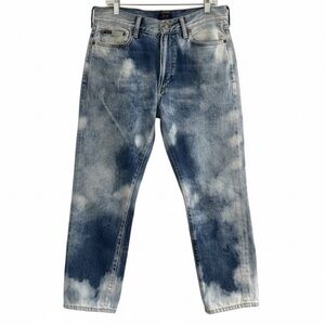 Polo Ralph Lauren Bleached Effect “The Avery Boyfriend”  Cropped Jeans Size 28